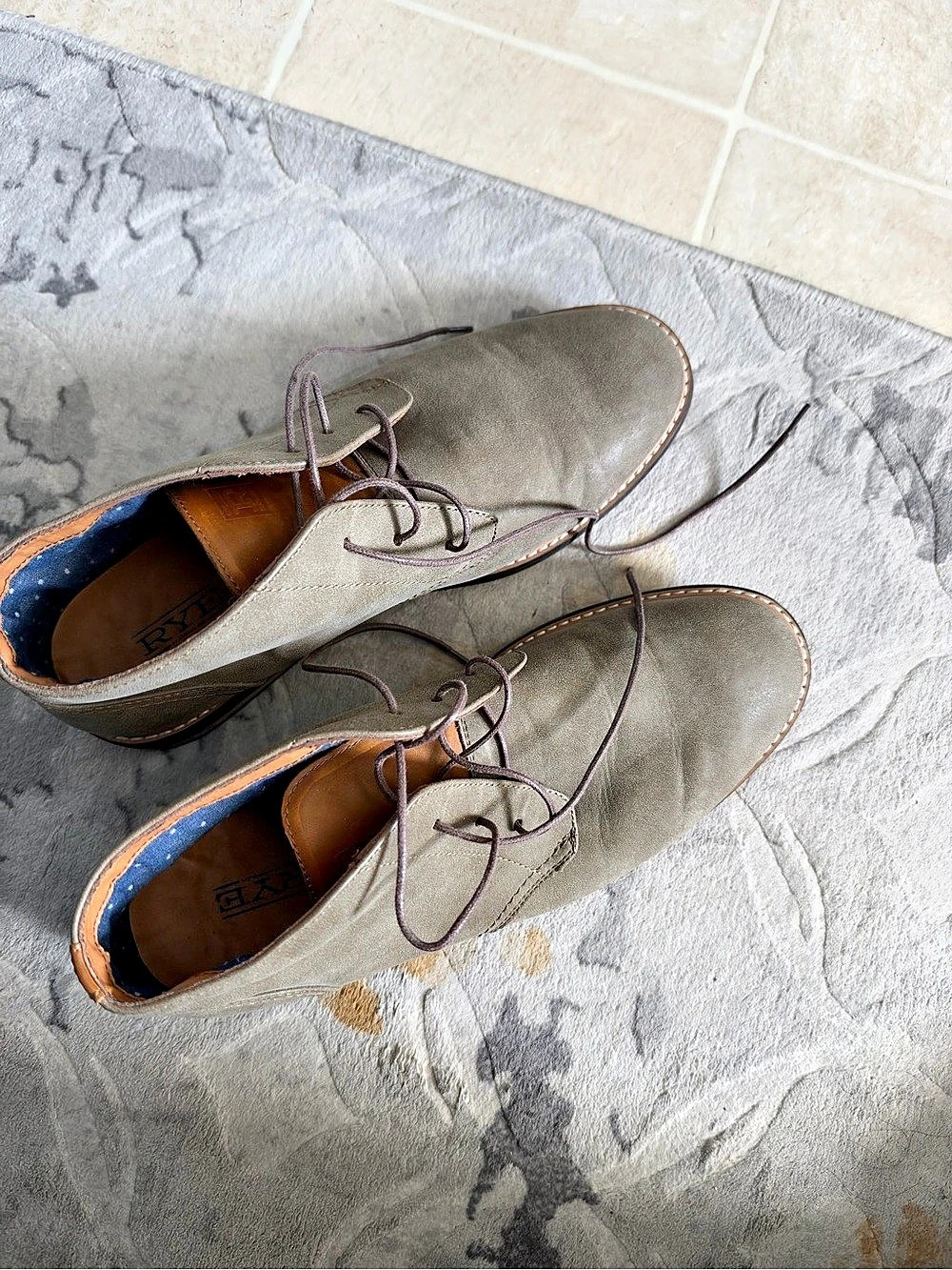 Rye Men's Lace-Up Oxfords Brown US 11.5